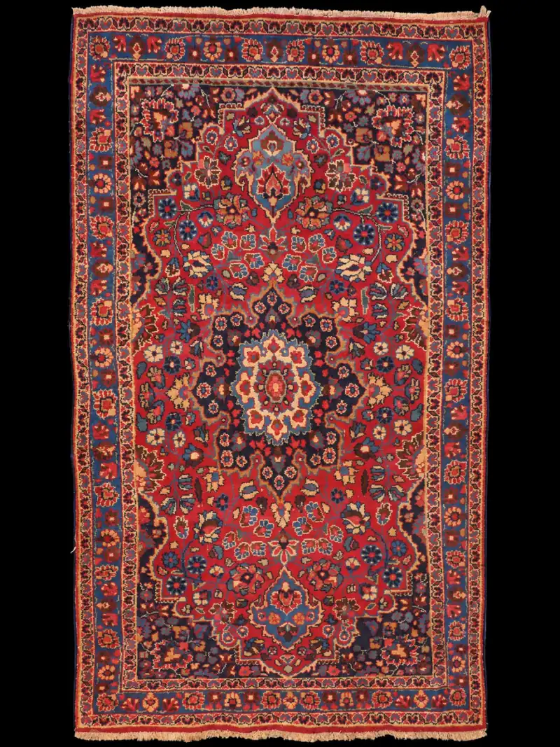 Ihastuttavan yksityiskohtainen Tabriz 1930-luvulta - 175 x 99 cm