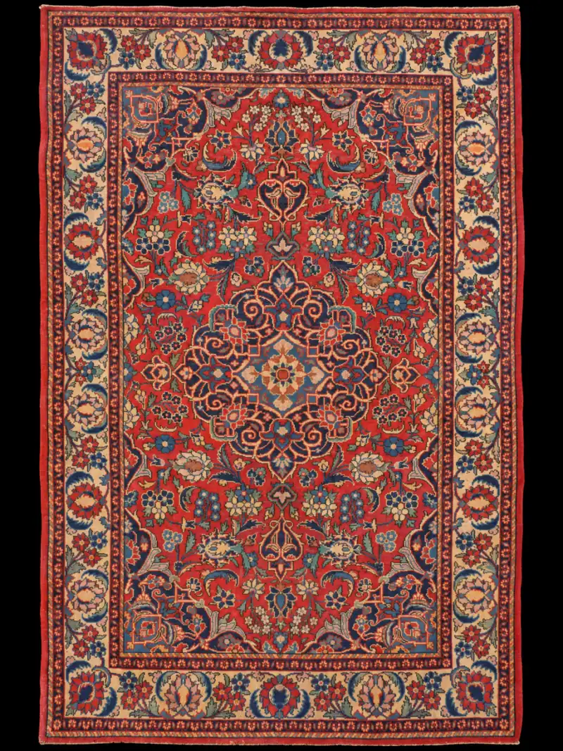 Hurmaava runsaskuvioinen Keshan - 203 x 132 cm