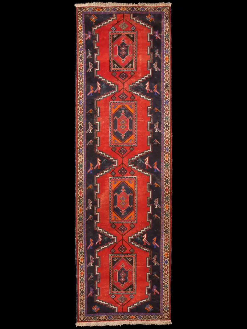 Asenteikas Hamadan-käytävämatto – 312 x 94 cm