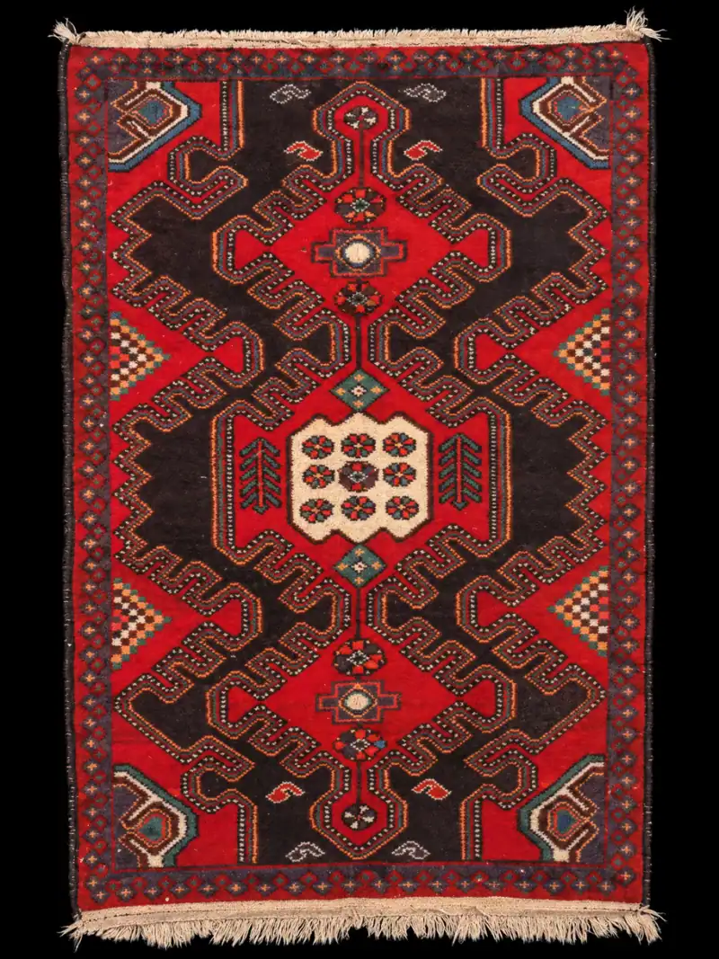 Tumman särmikäs Malayer - 130 x 82 cm