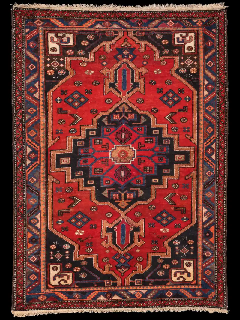 Rustiikkisen geometrinen Hamadan - 182 x 125 cm