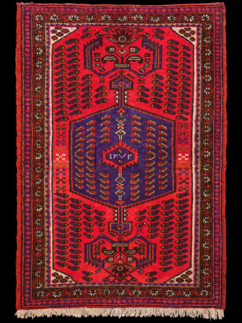 Säväyttävän punainen Hamadan - 160 x 105 cm