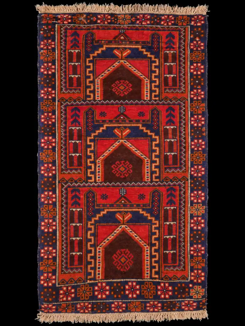 Sävyisän särmikäs Malayer - 145 x 80 cm