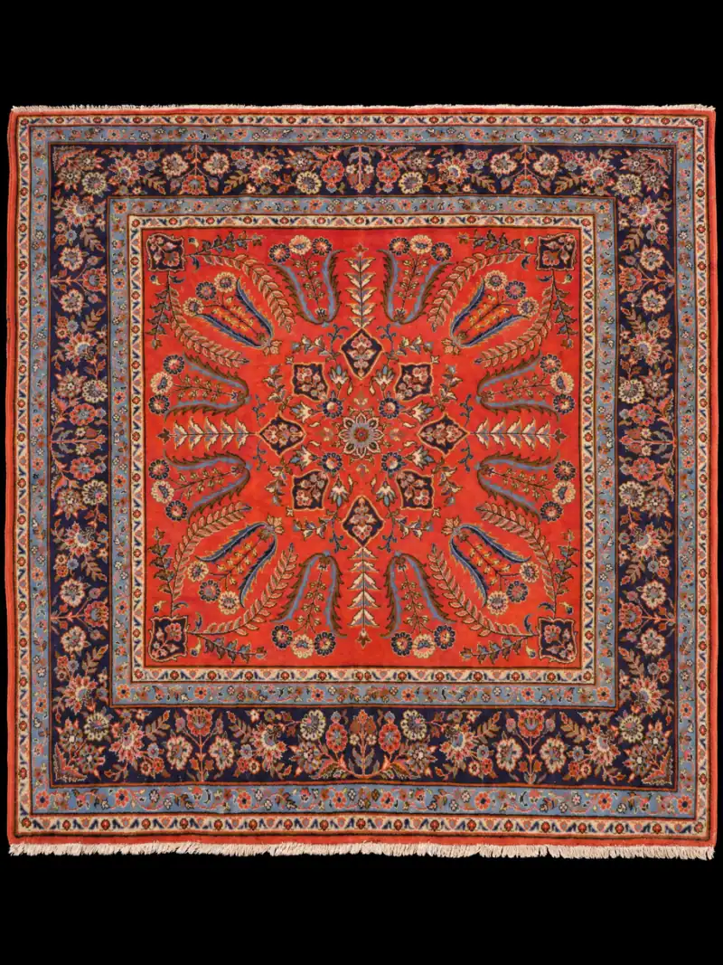 Näyttävä neliömäinen Sarouk - 210 x 197 cm