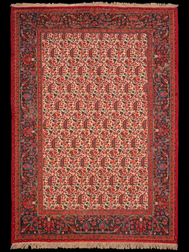Uniikki puoliantiikki-Meshed 1940-luvulta - 345 x 235 cm