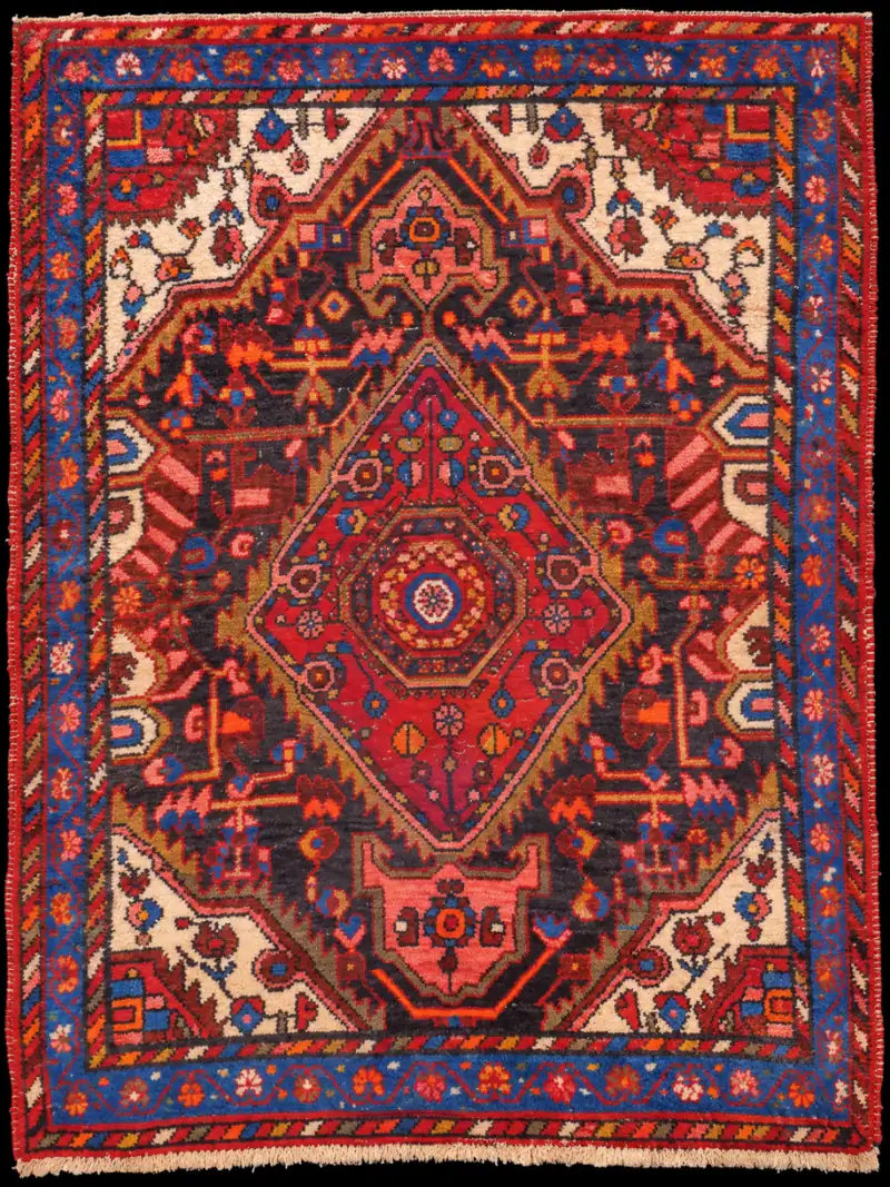 Räiskyvä Hamadan - 150 x 111 cm
