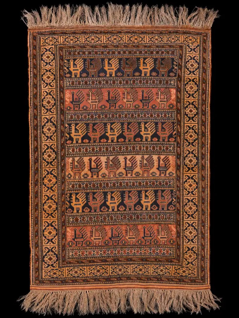 Rauhallisen rustiikkinen Balutsi 1960-luvulta - 138 x 91 cm