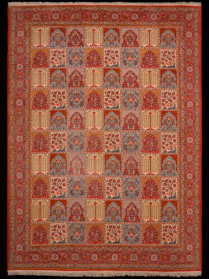 Herkän elegantti puutarha-Ghom - 380 x 270 cm
