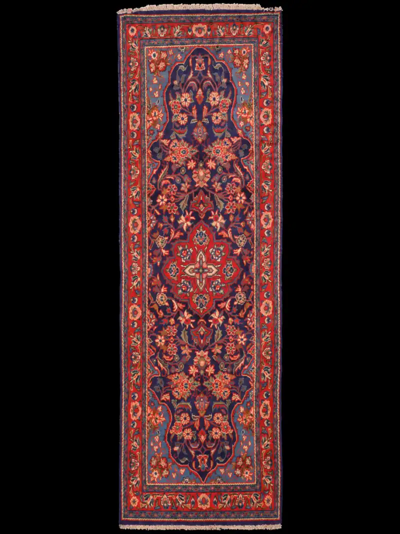 Kauniin soinnikas Tabriz-käytävämatto - 333 x 104 cm