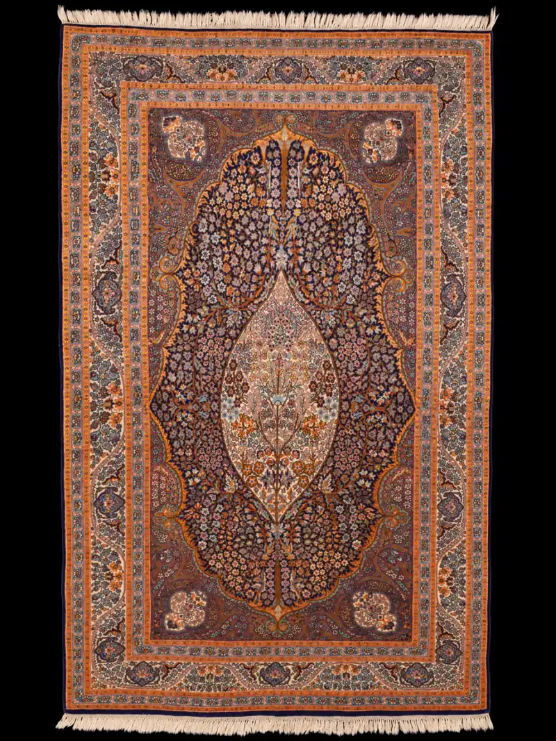 Lumoavan yksityiskohtainen Ghom - 230 x 139 cm