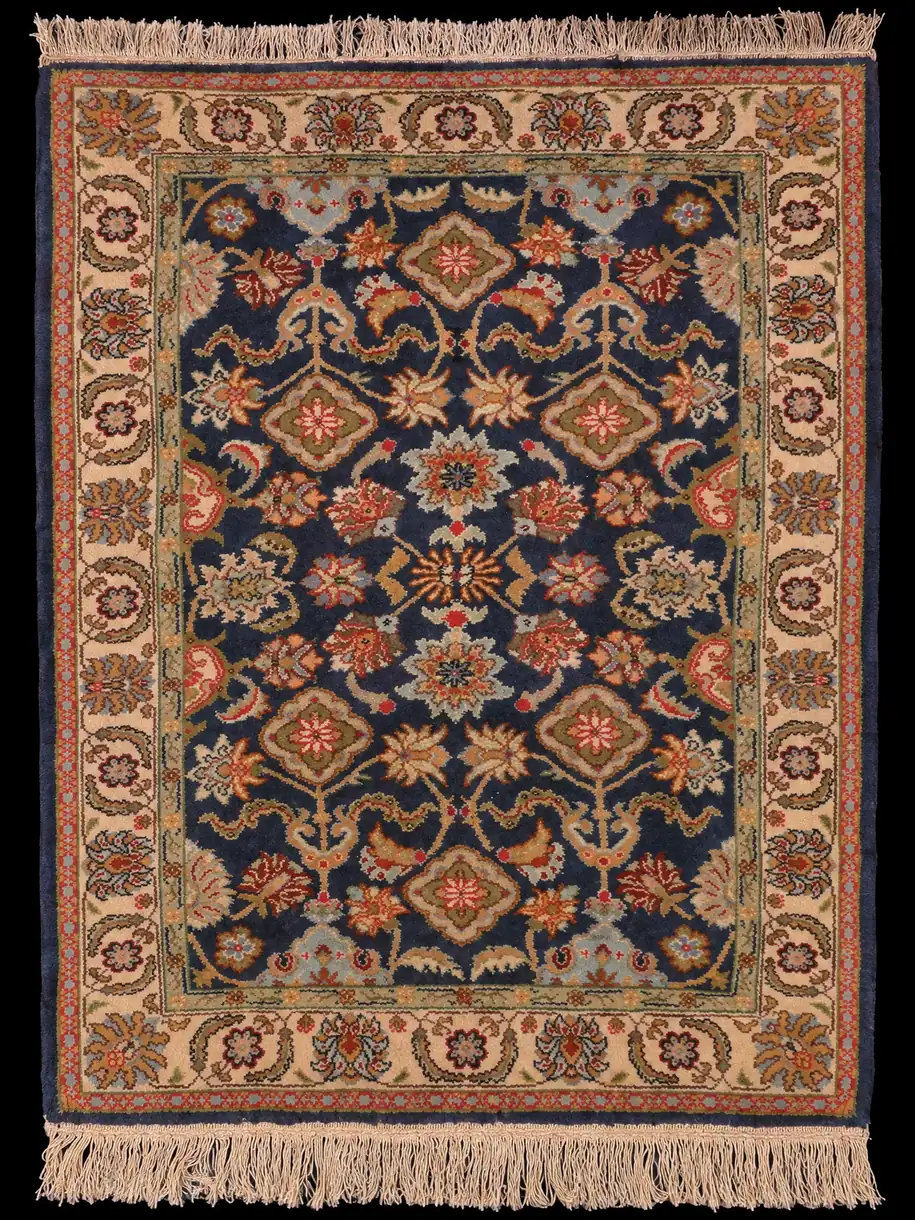 Vehreän koristeellinen Tabriz - 144 x 103 cm