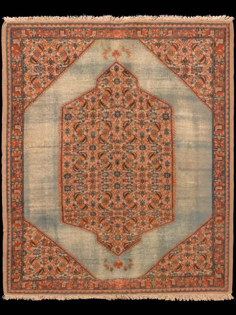Seesteinen puoliantiikki-Bijar – 129 x 107 cm