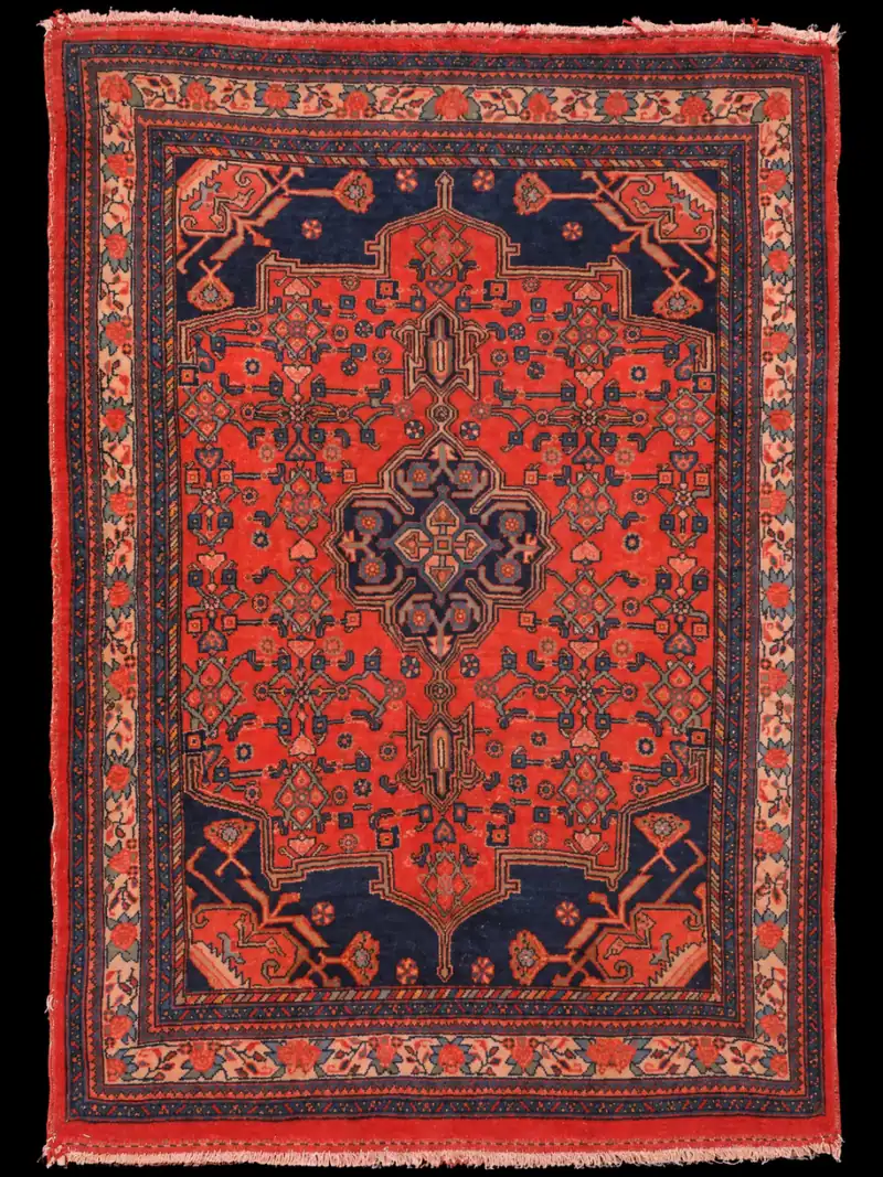 Kauniin punainen Bijar – 150 x 106 cm