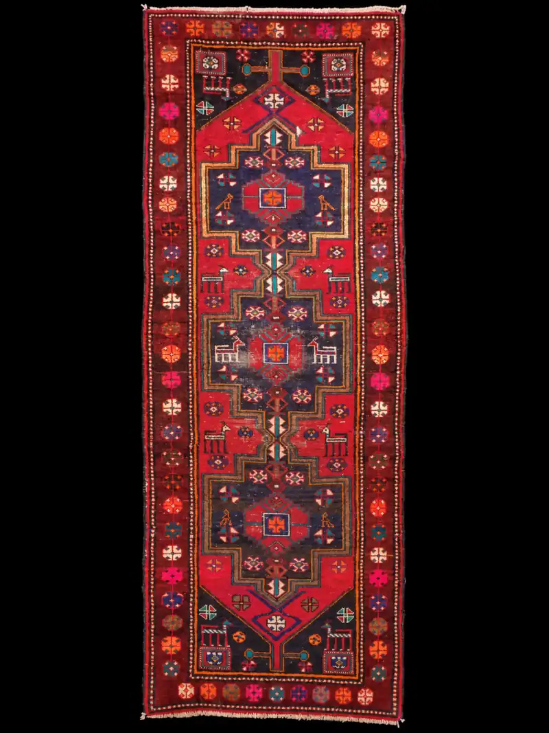 Koristeellinen Hamadan-käytävämatto – 283 x 105 cm