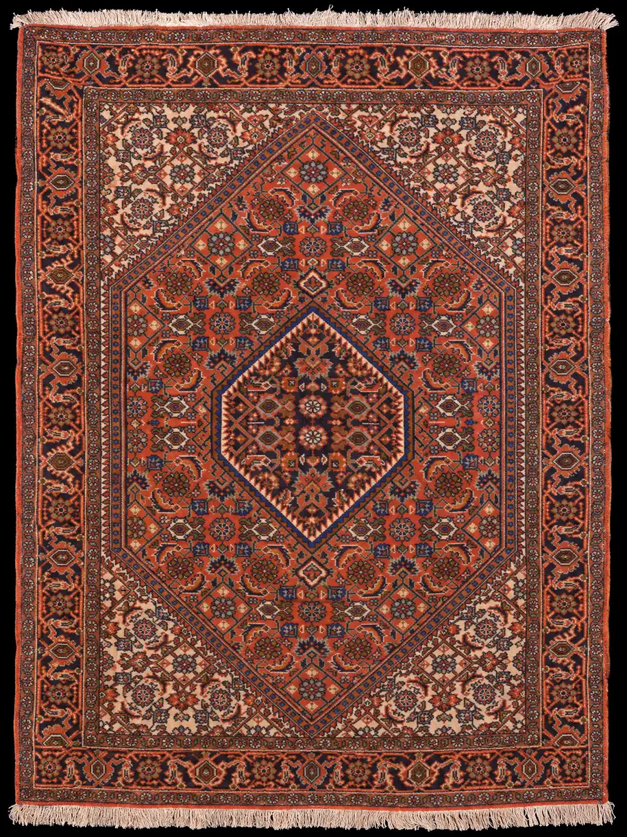 Runsaan geometrinen Bijar – 135 x 100 cm