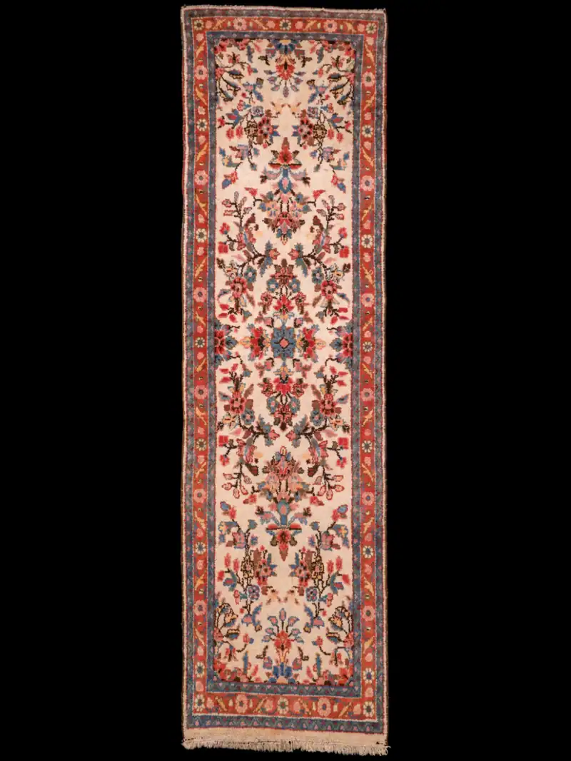 Herkän elegantti Sarouk-käytävämatto – 290 x 80 cm