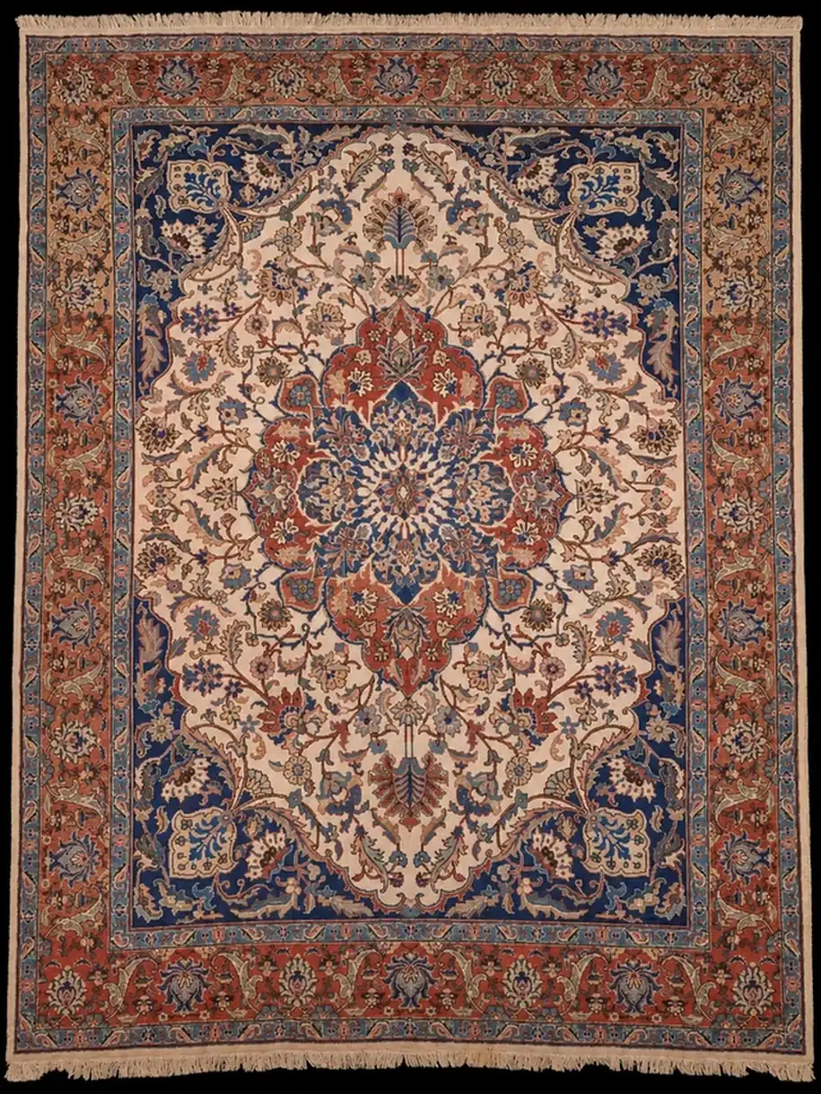 Koristeellisen majesteettinen Tabriz 1940-luvulta – 410 x 303 cm