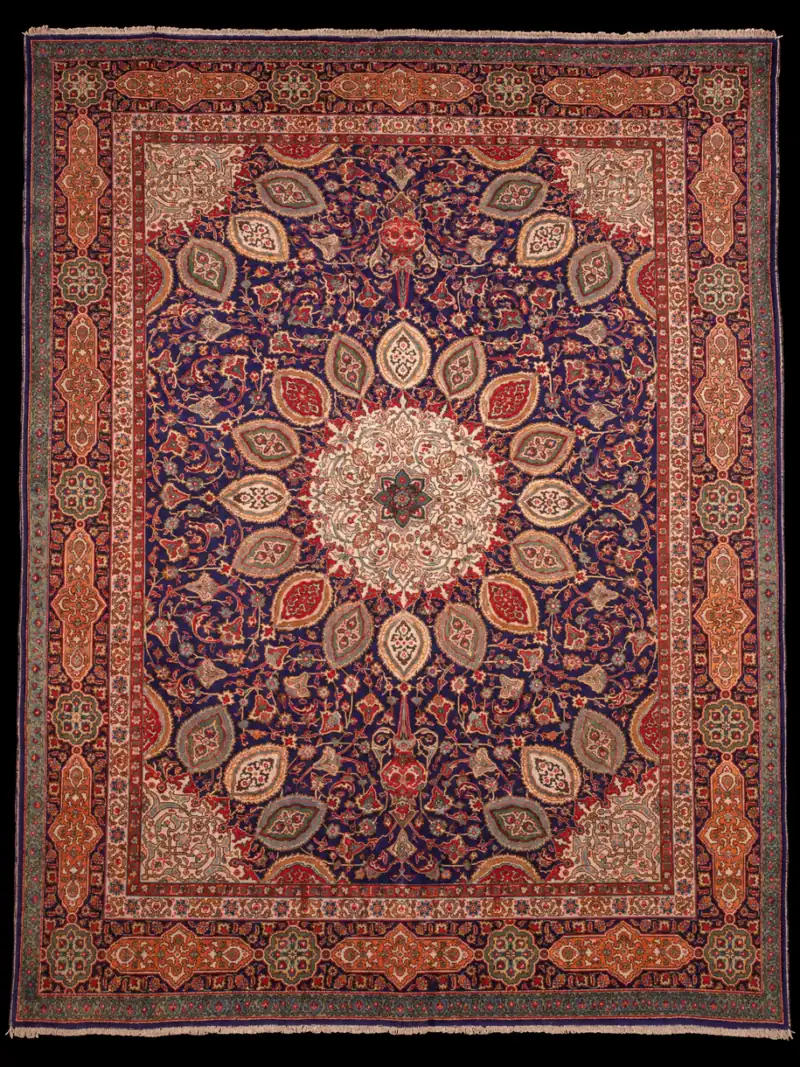 Vaikuttavan koristeellinen Tabriz – 347 x 257 cm