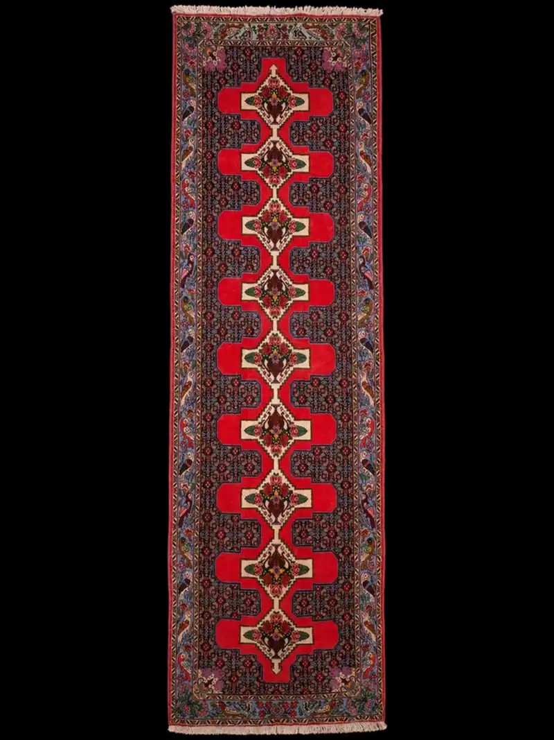 Harvinainen Senneh-käytävämatto – 314 x 93 cm