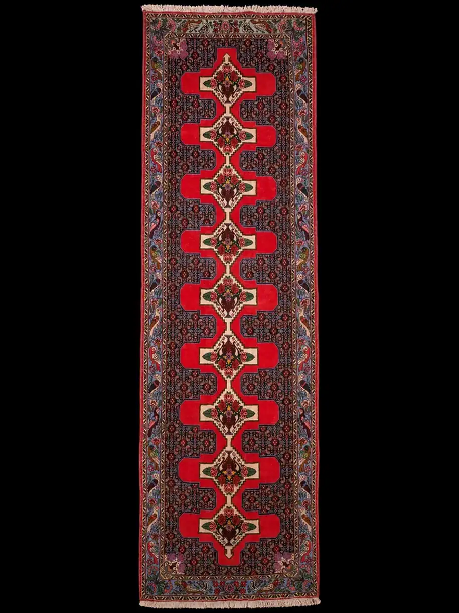 Harvinainen Senneh-käytävämatto – 314 x 93 cm