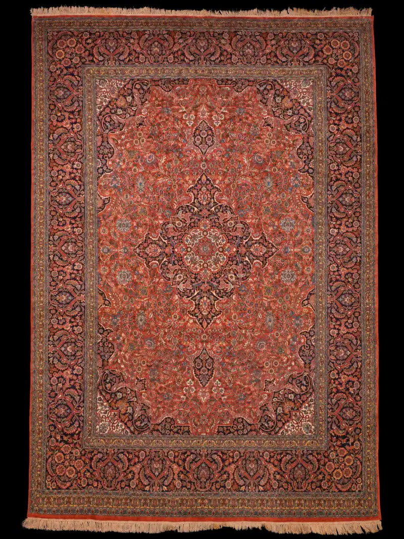 Silkkimatto - Hurmaavan rönsyilevä Kashmir – 355 x 255 cm