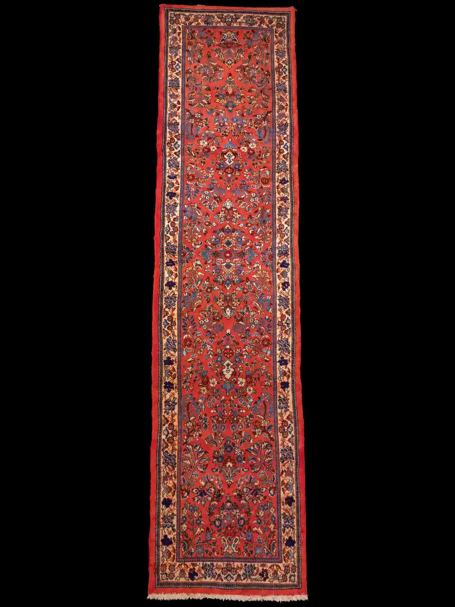 Sävykäs Sarouk-käytävämatto – 325 x 75 cm