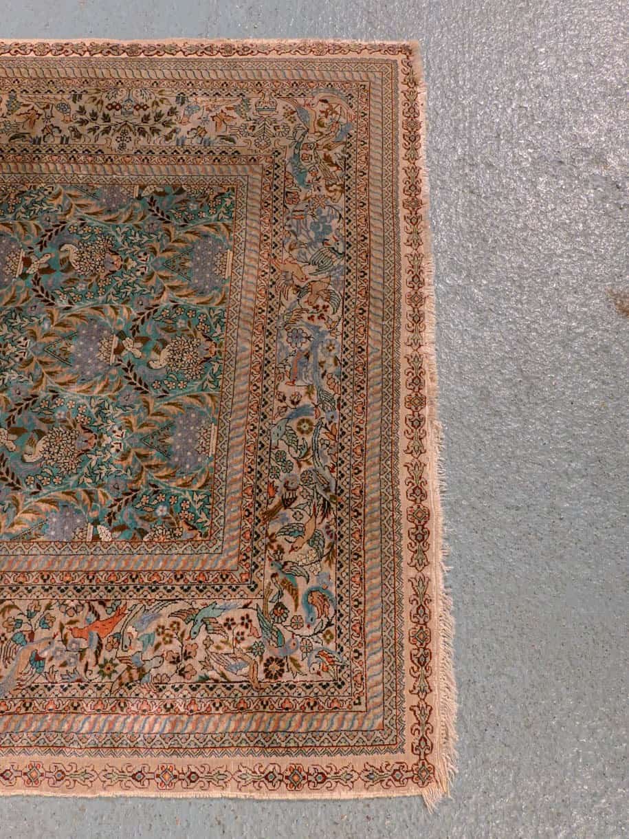 Muu käsinsolmittu Hereke-silkkimatto, 153 × 91 cm
