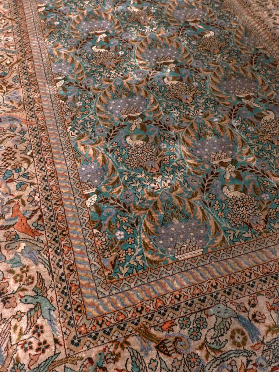 Muu käsinsolmittu Hereke-silkkimatto, 153 × 91 cm