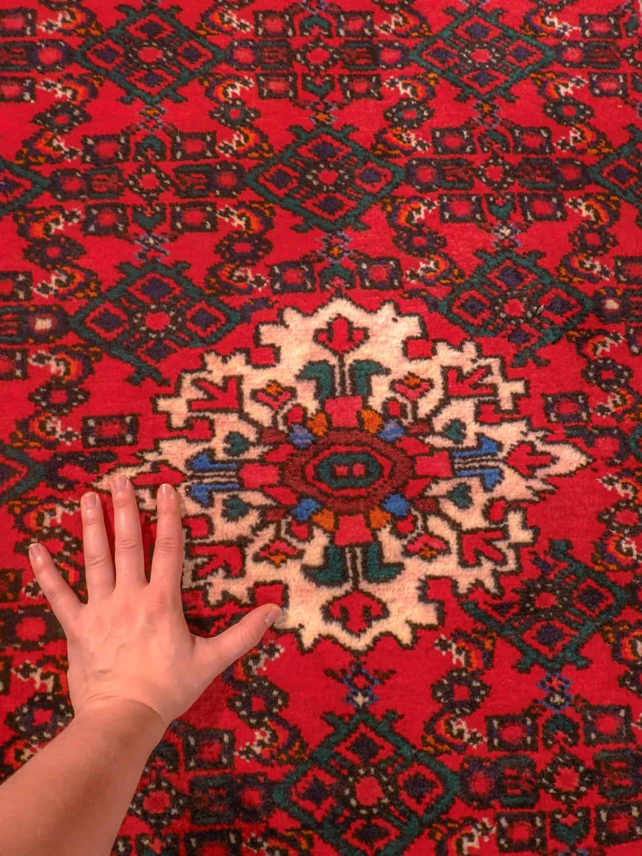 Hamadan-maton reunan yksityiskohta
