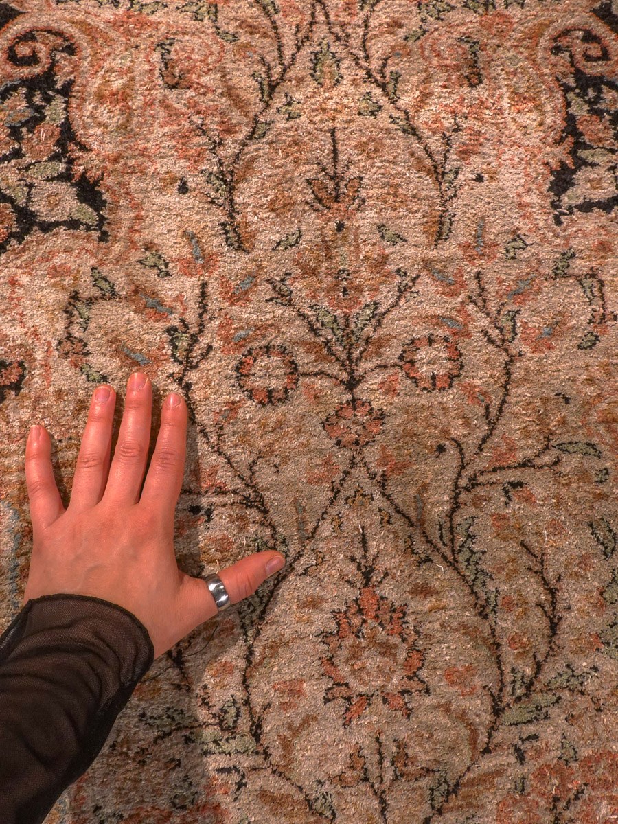 Kashmir-maton kuvioinnin yksityiskohta