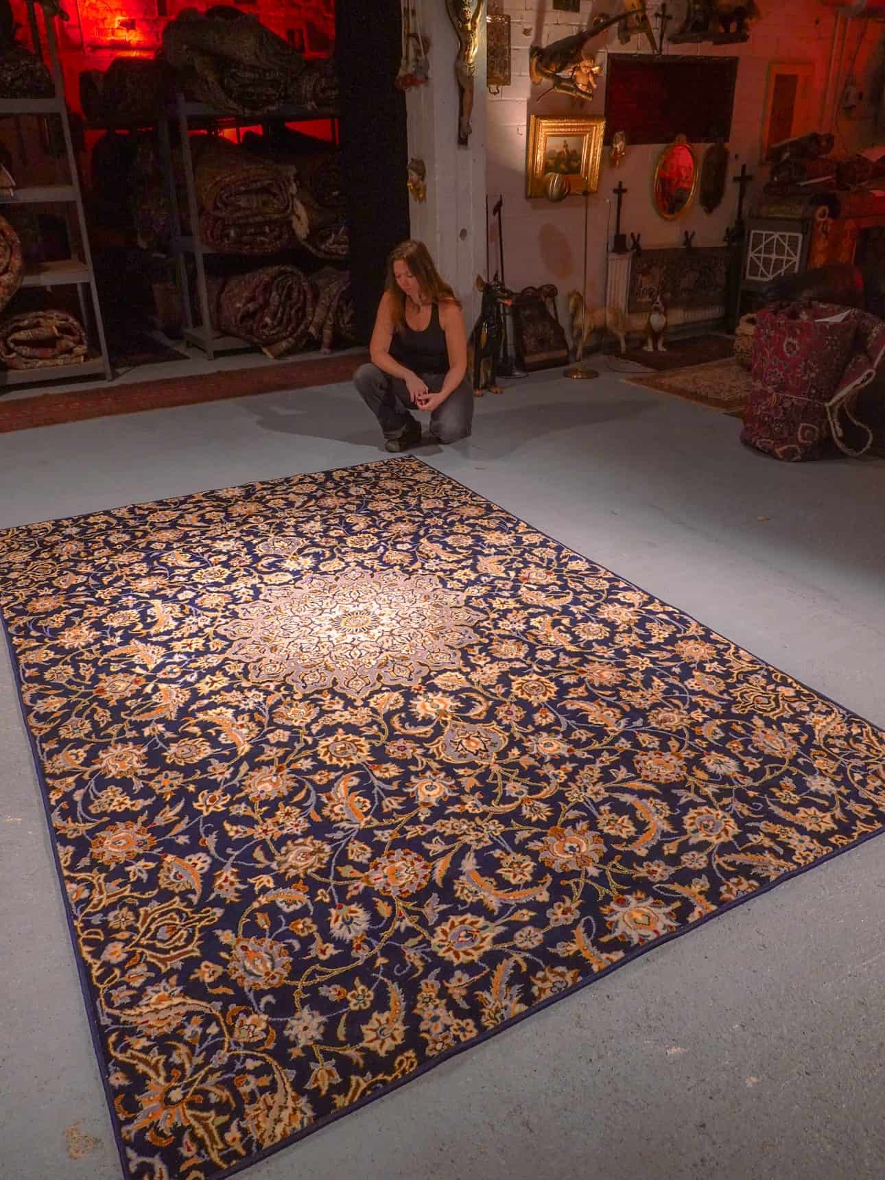 Muu käsinsolmittu Keshan-villamatto, 300 × 200 cm