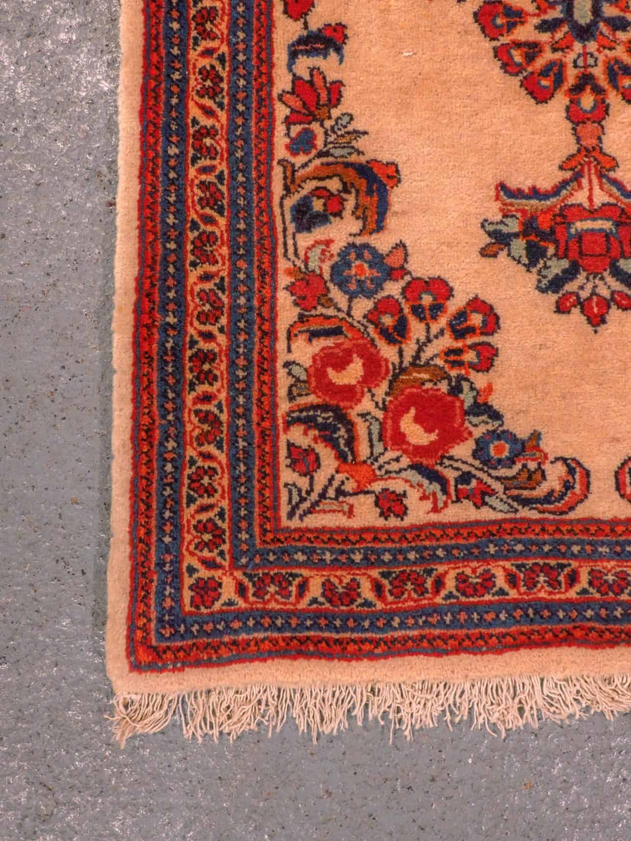 Sarouk-maton kuvioinnin yksityiskohta