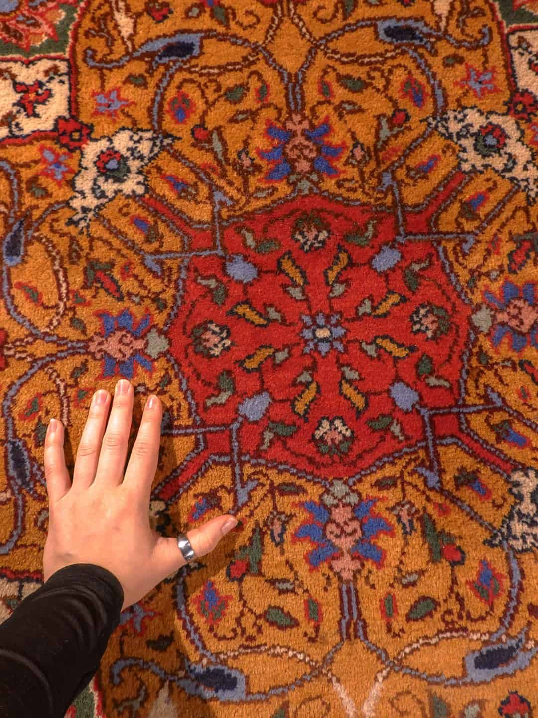 Tabriz-maton reunan yksityiskohta
