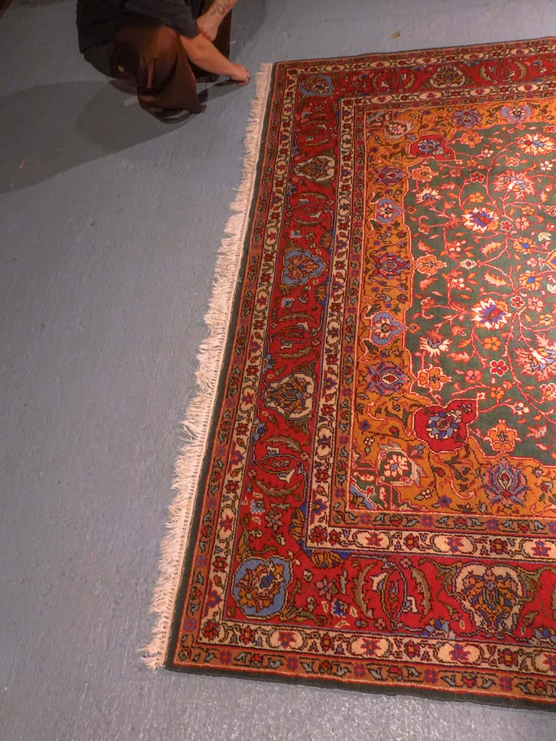 Tabriz-maton kuvioinnin yksityiskohta