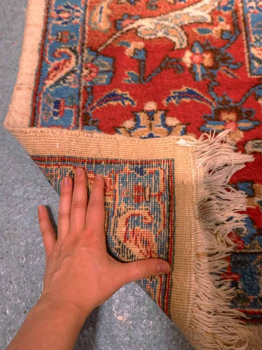 Vaalea käsinsolmittu Tabriz-villamatto, 410 × 303 cm