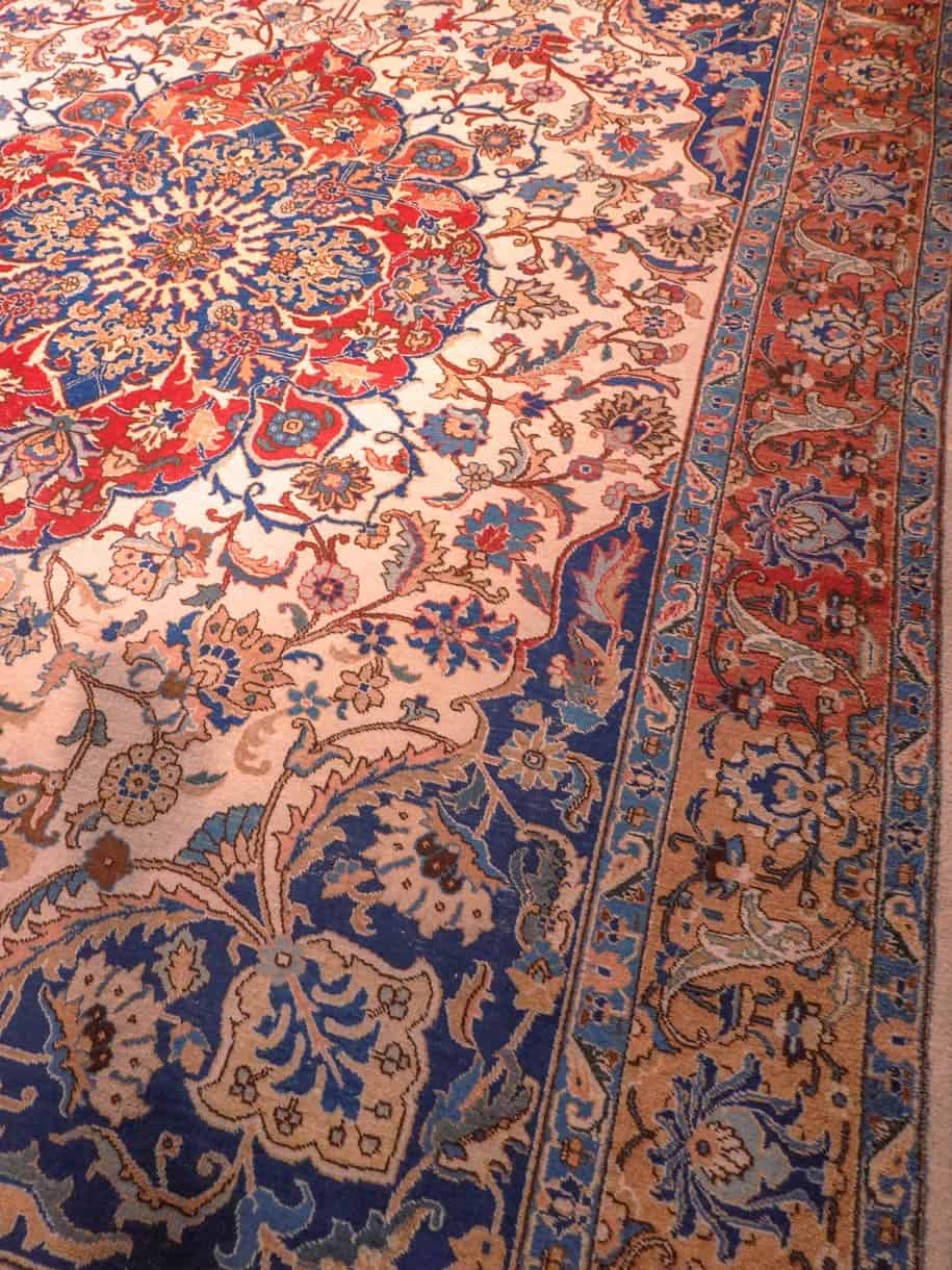 Tabriz-maton kuvioinnin yksityiskohta