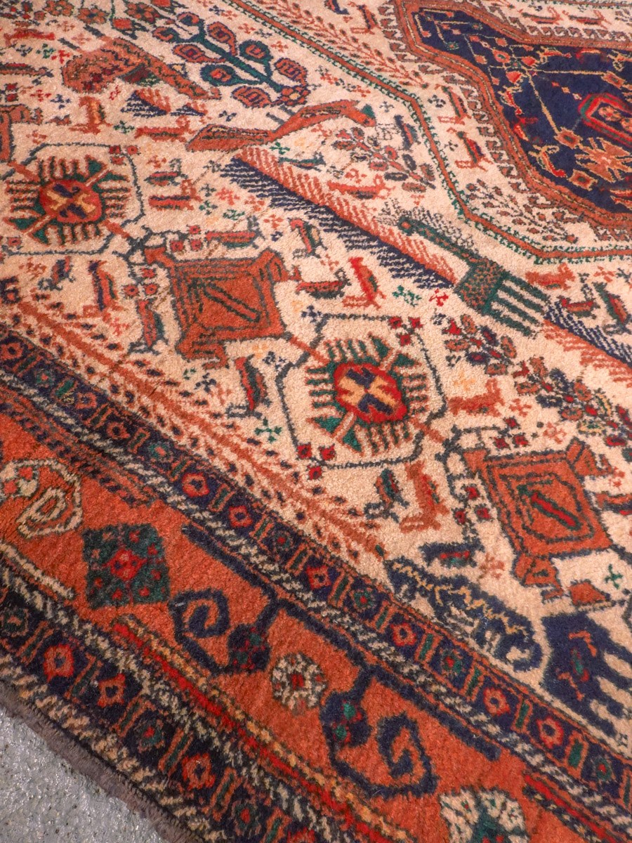 Afshar-maton kuvioinnin yksityiskohta