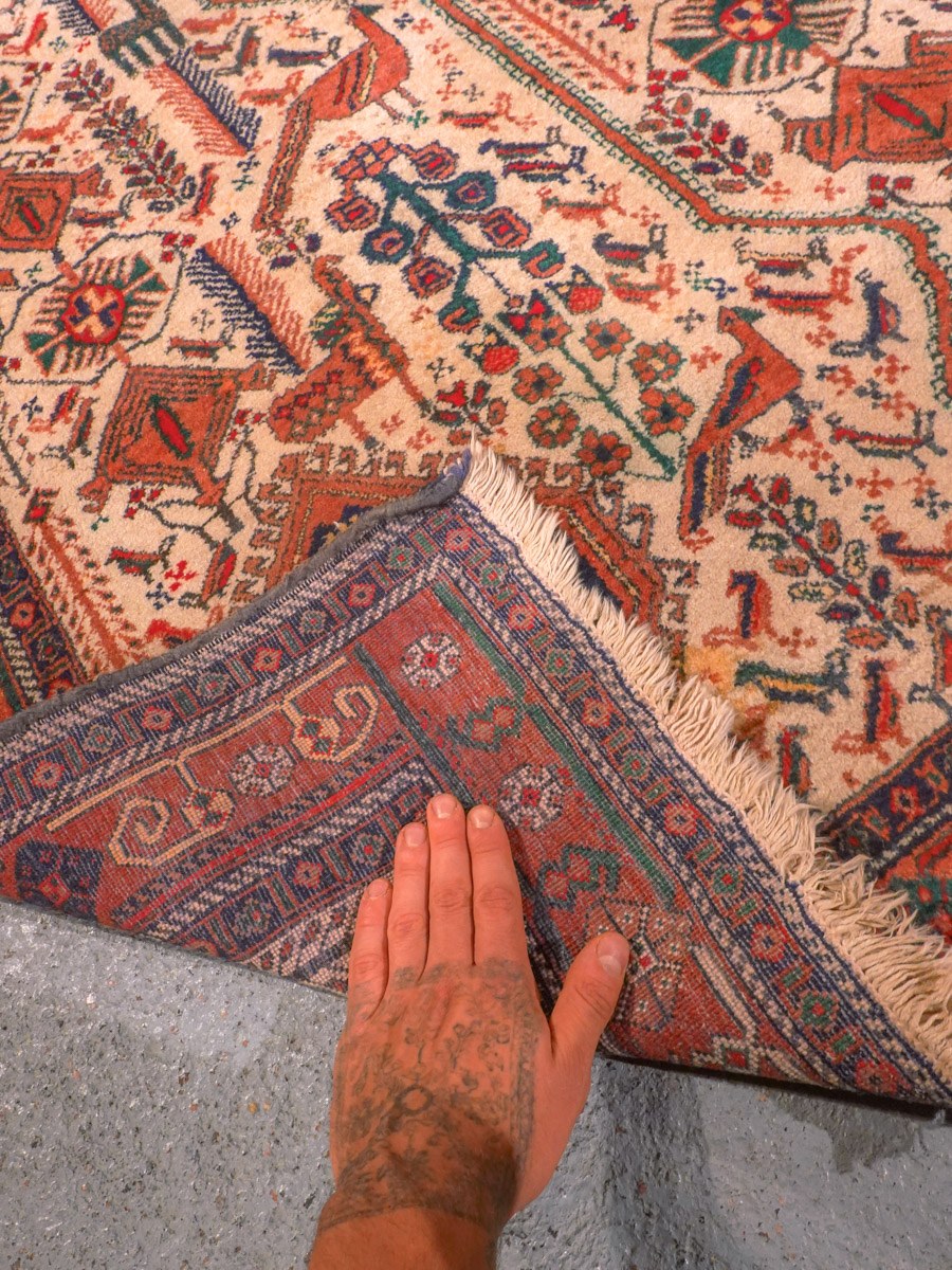 Afshar-maton kuvioinnin yksityiskohta