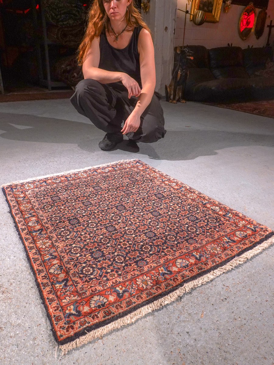 Muu käsinsolmittu Bijar-villamatto, 94 × 80 cm
