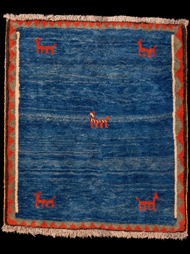 Muu käsinsolmittu Gabbeh-villamatto, 120 × 113 cm