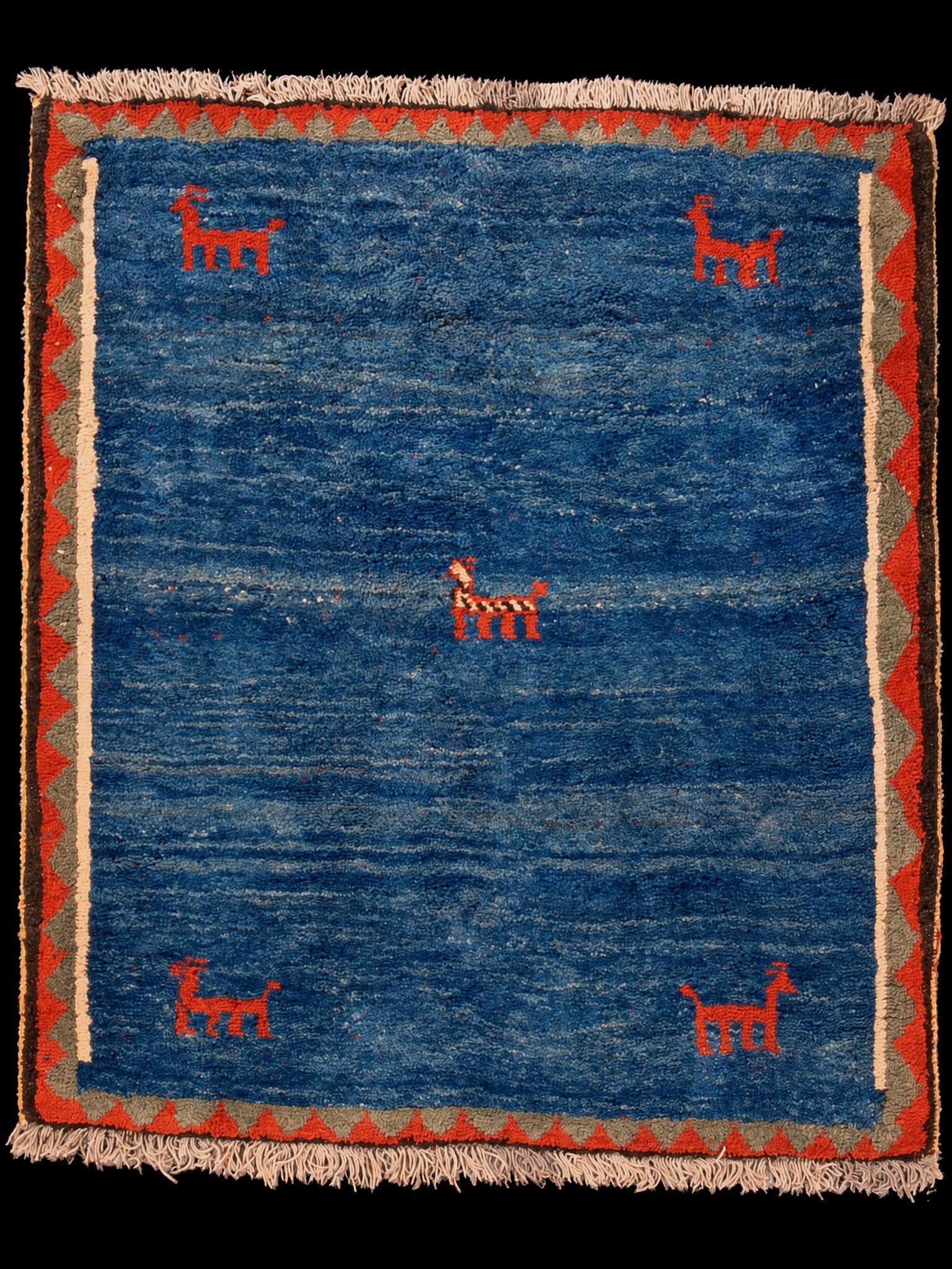 Muu käsinsolmittu Gabbeh-villamatto, 120 × 113 cm