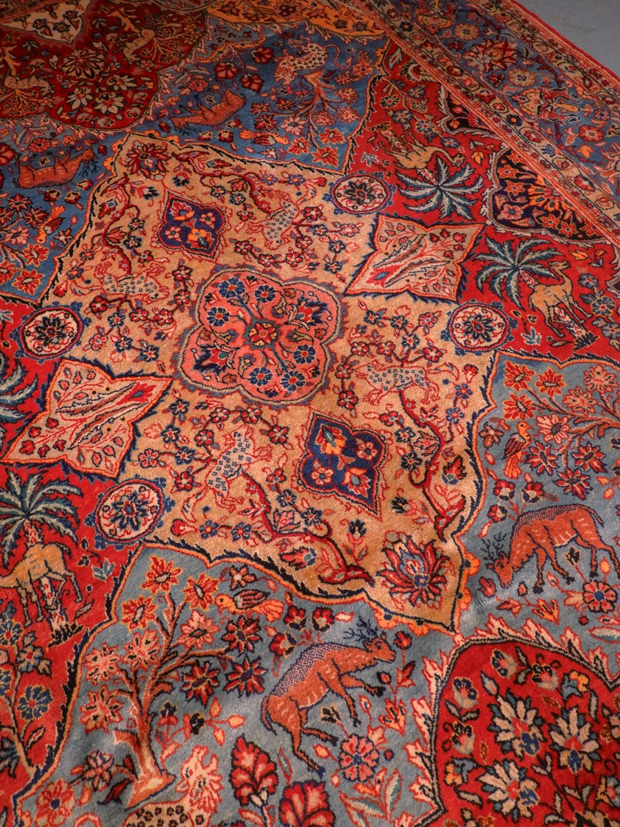 Muu käsinsolmittu Ghom-villamatto, 310 × 208 cm
