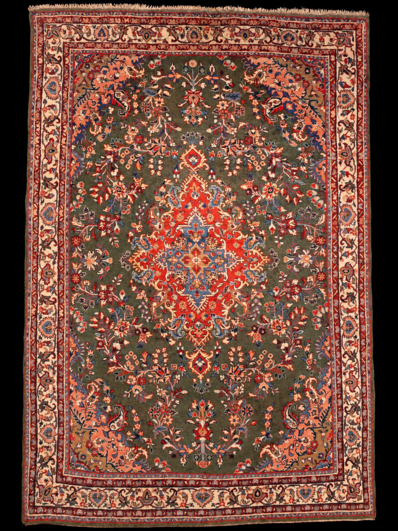 Muu käsinsolmittu Lilihan-villamatto, 315 × 213 cm