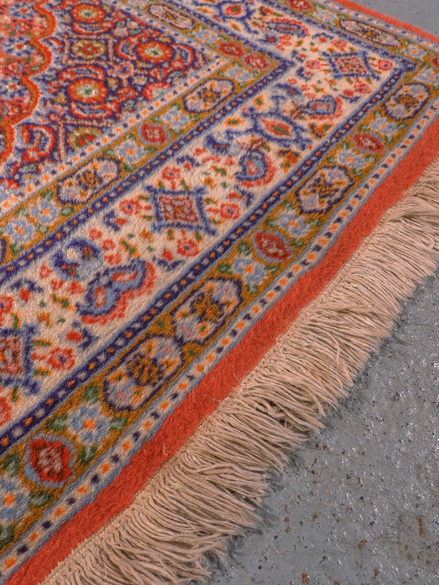 Muu käsinsolmittu Moud-villamatto, 128 × 75 cm