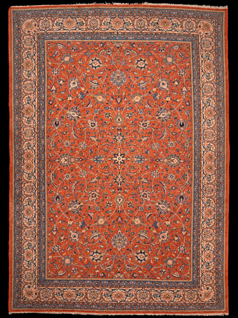 Muu käsinsolmittu Sarouk-villamatto, 347 × 250 cm