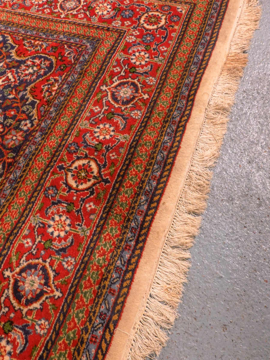 Maanläheinen käsinsolmittu Tabriz-villamatto, 304 × 204 cm