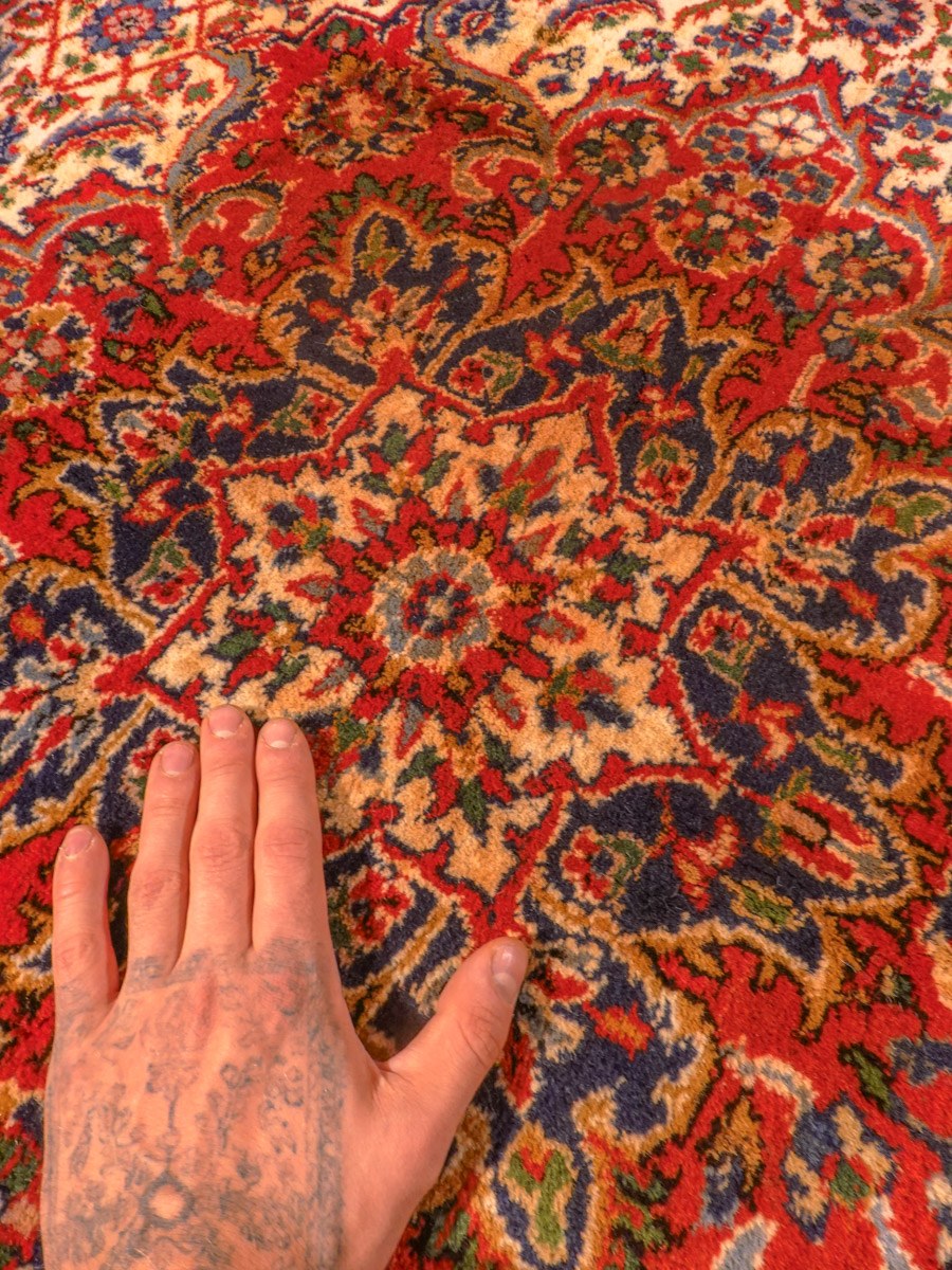 Tabriz-maton kuvioinnin yksityiskohta